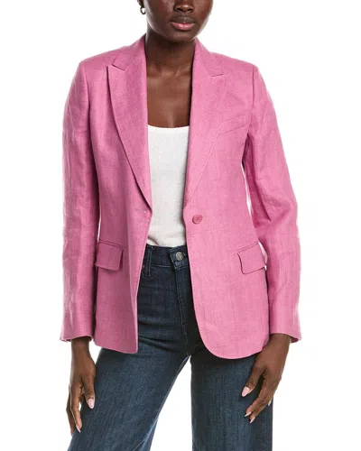 Max Mara Weekend  Nalut Linen Blazer In Pink