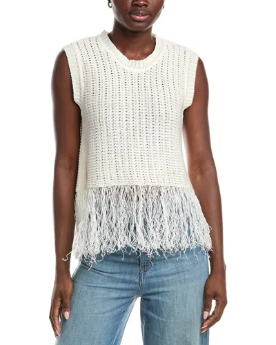 Max Mara Weekend  Navetta Linen Top In White