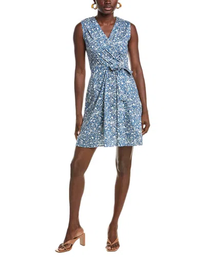 Max Mara Weekend  Osiris Surplice A-line Dress In Blue