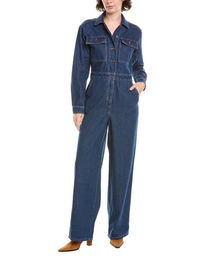 Max Mara Weekend  Pirania Denim Jumpsuit In Blue
