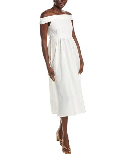 Max Mara Weekend  Prost Off-the-shoulder Midi Dress In White