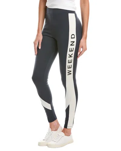 Max Mara Weekend  Rafia Jersey Trouser In Black