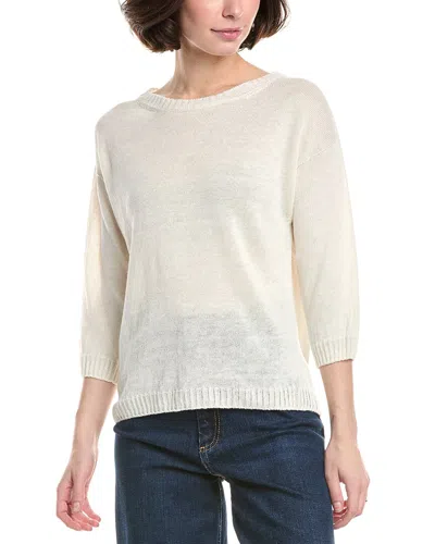 Max Mara Weekend  Selz Linen Sweater In White