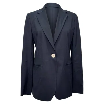 Max Mara Weekend  Single-breasted Blazer In Navy Blue Wool