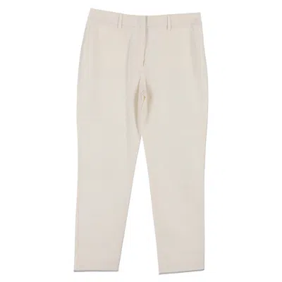 Max Mara Weekend  Straight-leg Trousers In White Cotton