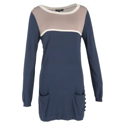 Max Mara Weekend  Stripe Long Jumper Sweater In Multicolor Viscose In Animal Print