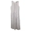 Max Mara Weekend  Striped Sleeveless Maxi Dress In Light Blue Cotton In Blue