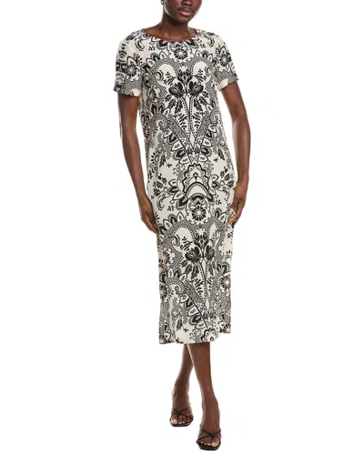 Max Mara Weekend  Vela Silk Midi Dress In Gray