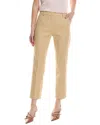 Max Mara Lince Slim Cotton Pants In Neutral