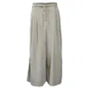 Max Mara Weekend  Wide Leg Pants In White Corduroy In White