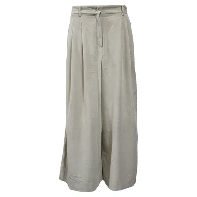 Max Mara Weekend  Wide Leg Pants In White Corduroy