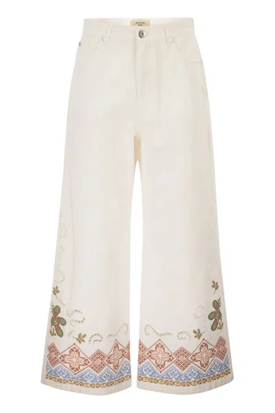 Max Mara Weekend  Wkdadunco - Cotton Bull Trousers In White