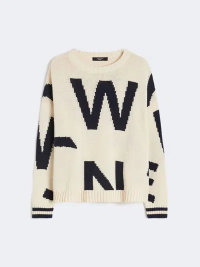 MAX MARA WEEKEND MAX MARA WKDCELEBRE - PATTERNED COTTON CREW NECK