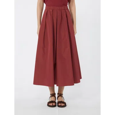 Max Mara Weekend  Wkdformica Skirt Fuchsia In Burgundy