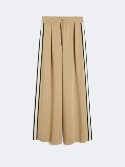 Max Mara Weekend  Wkdperdoni - Cotton Jersey Trousers In Brown