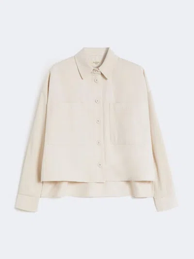 Max Mara Weekend  Wkdradente - Cotton Drill Shirt In White