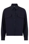Max Mara Weekend  Wool Jacket With Buttons In Blue