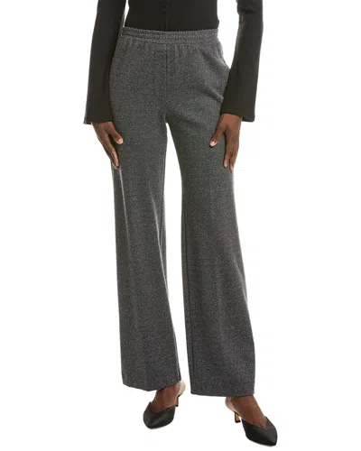 Max Mara Cognac Wool-blend Jersey Trouser In Animal Print