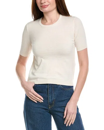 Max Mara Weekend  Zibetto Silk-blend Top In White
