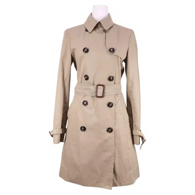 Pre-owned Max Mara Weekend Maxmara Beige Trench Coat With Belt - Us 8 In Brown