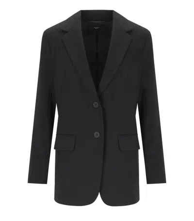 Max Mara Weekend Messina Black Single Breasted Blazer