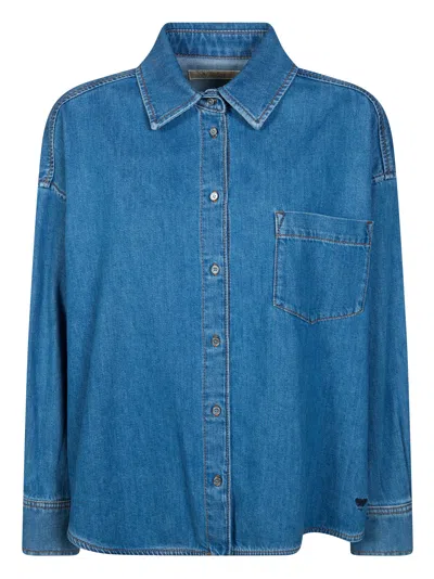 Max Mara Weekend Mini Foggia Shirt For Women In Blue