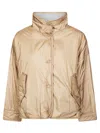 Max Mara Weekend Mini Puff Jacket In Sand