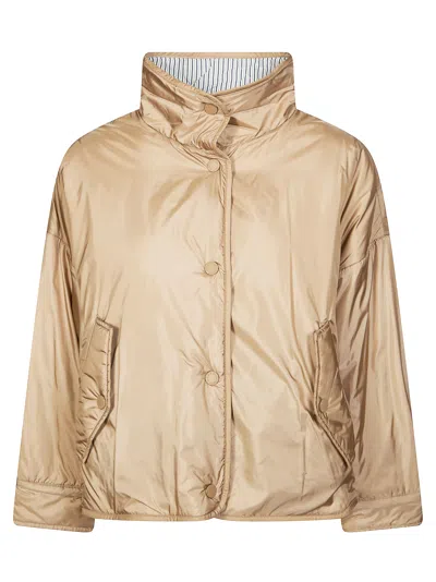 Max Mara Weekend Mini Puff Jacket In Sand