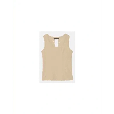 Max Mara Weekend Multic Full Body Waistcoat Top Size: S, Col: Colonial In Neutral