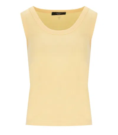 Max Mara Weekend Multic Yellow Ribbed Top