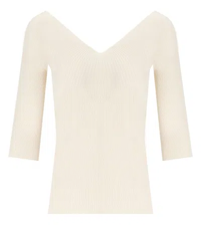 Max Mara Weekend Oceano Ecru Top In Neutral