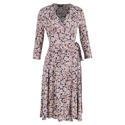 Max Mara Weekend Oxiria Jersey Wrap Dress In Multicolor Viscose