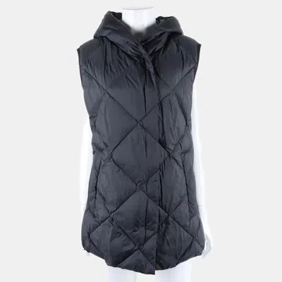 Pre-owned Max Mara Weekend Padded Vest Fr 36 In Black