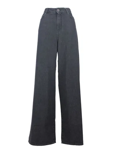 Max Mara Weekend Pantalone In Denim Vega In Black