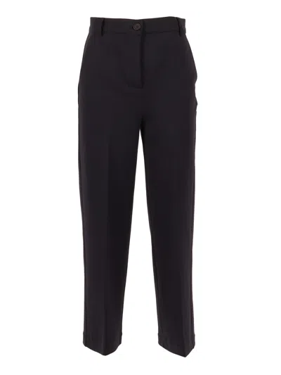 Max Mara Weekend Pantalone In Jersey Abano In Blue