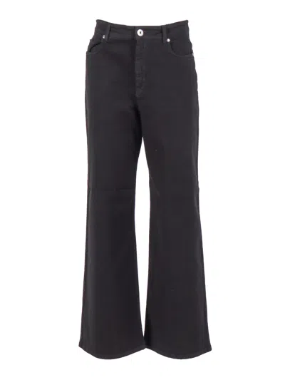 Max Mara Weekend Pantalone Lungo Medina In Black