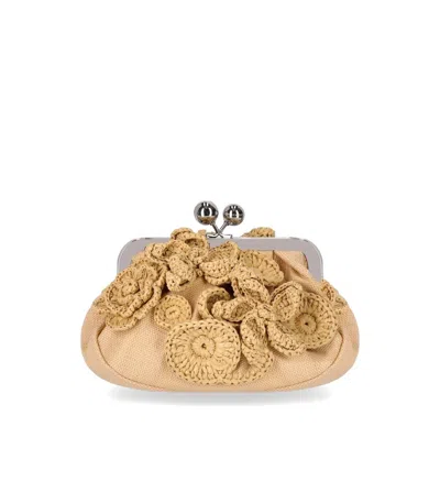 Max Mara Weekend Pasticcino Comune Small Beige Clutch In Neutral