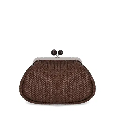 Max Mara Weekend Pasticcino Ere Brown Clutch Bag