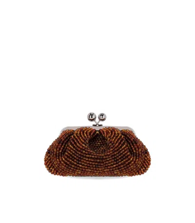 Max Mara Weekend Pasticcino Eschimo Small Brown Clutch