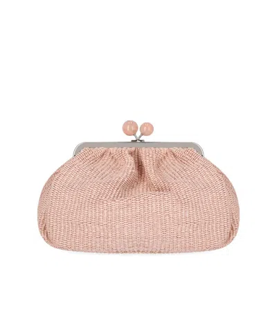 Max Mara Weekend Pasticcino Fortuna Medium Pink Clutch