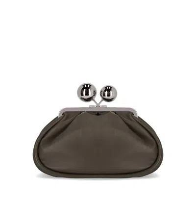 Max Mara Weekend Pasticcino Milvanew Medium Mud Clutch In Brown