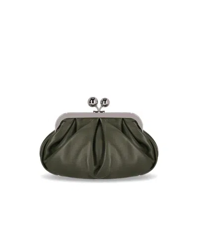 Max Mara Weekend Pasticcino Prati Small Green Clutch