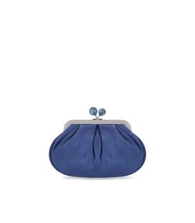 Max Mara Weekend Pasticcino Valois Small Blue Clutch