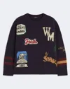 Max Mara Wool Knit Oversized Jumper In Blue