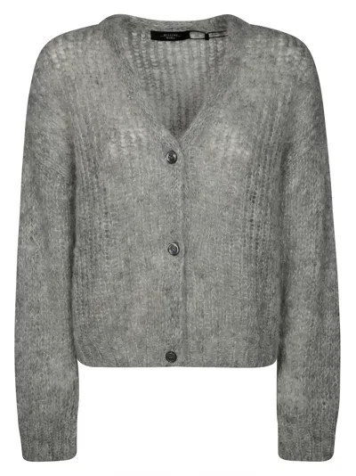 Max Mara Weekend Pontiac Cardigan In Mohair In Gray