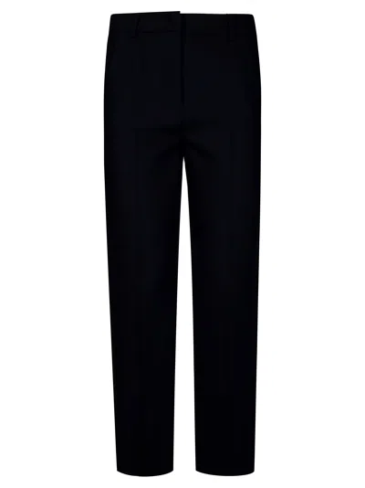 Max Mara Weekend Rana Pantalone Sigaretta Bistretch In Blue