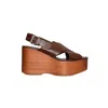 Max Mara Weekend Sandals In Brown