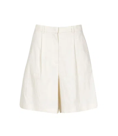 Max Mara Weekend Shorts Ecru In Neutral