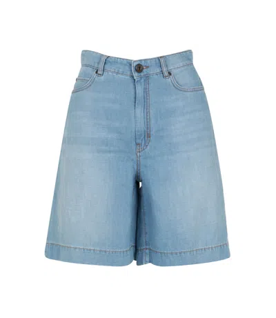 Max Mara Weekend Shorts Light Denim In Blue