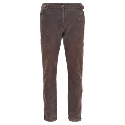 Max Mara Weekend Slim-fit Jeans In Brown Cotton In Multi